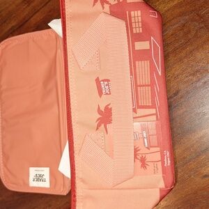 Trader Joe's Pink and Red Insulated lunch Bag